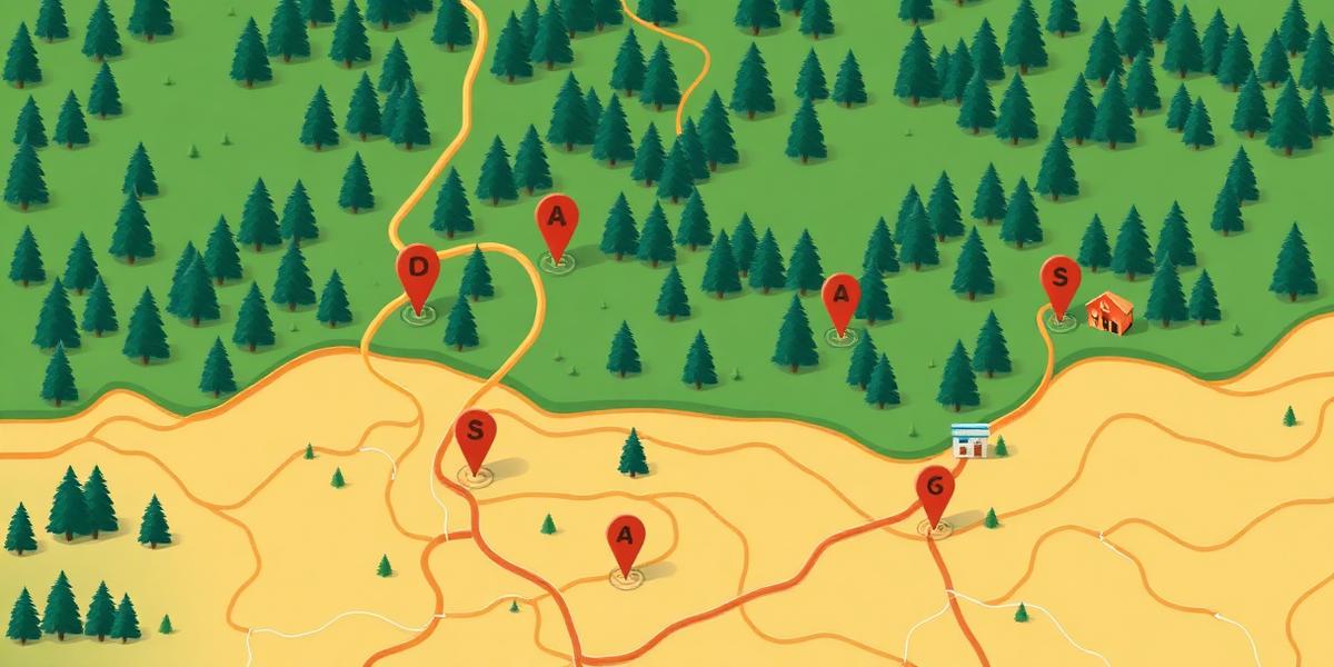 Map preview of nearby repair shops and stays